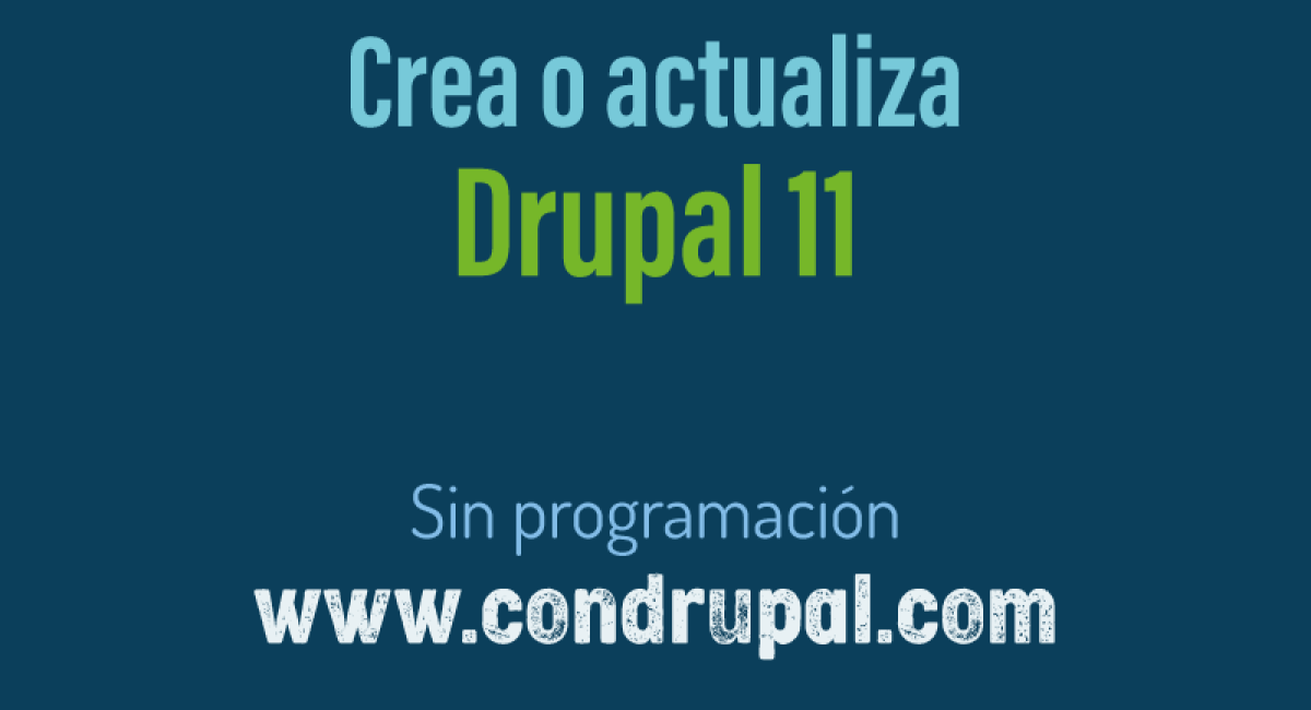 crear Drupal 11 sin programar | www.condrupal.com